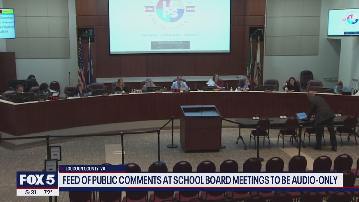Public comment feed to be audio only at Loudoun County School Board meetings
